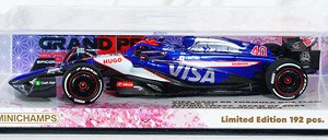 ビザ キャッシュ RB F1 チーム VCARB 01 岩佐歩夢 日本GP 2024 F1公式セッションデビュー FP1 (ミニカー)