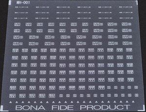 1/80(HO) Notation Instant Lettering for EF58 (Model Train)