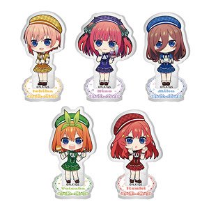 五等分の花嫁∽ トレーディングちびキャラアクリルスタンド (5個セット) (キャラクターグッズ)