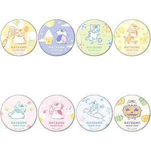 Natsume`s Book of Friends Nyanko-sensei Chara Badge Collection (Set of 8) (Anime Toy)