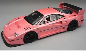 フェラーリ F40 LM プレスバージョン メタリックピンク w/5スポーク ブラックホイール (ミニカー)