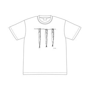 シメジ シミュレーション 三連刺しししゃもTシャツM (キャラクターグッズ)
