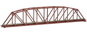 Single Track Curved-Chord Truss Bridge S420 (F) (Red) (Model Train)