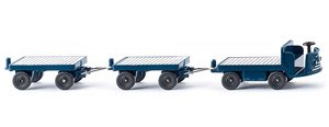 (HO) カート＆トレーラー ブルーグリーン (鉄道模型)