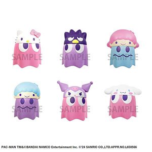 Pac-Man x Sanrio Characters Chibi Collect Figure Vol.2 (Set of 6) (PVC Figure)