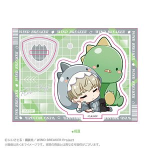 Wind Breaker Mini Chara Stand Gyao Colle Ver. Ren Kaji (Anime Toy)