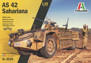 WWII Italy Wheeled Armored Vehicle Camionetta AS42 Sahariana (Plastic model)