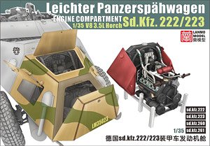 Sd.Kfz.222/223用エンジン コンパートメントセット (プラモデル)