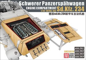 Sd.Kfz.234用エンジン コンパートメントセット (プラモデル)