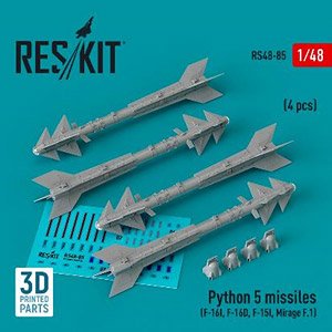 ラファエル パイソン5 短距離空対空ミサイル (4個入) (プラモデル)