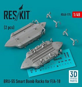 F/A-18用BRU-55 爆弾ラック (2個入) (プラモデル)