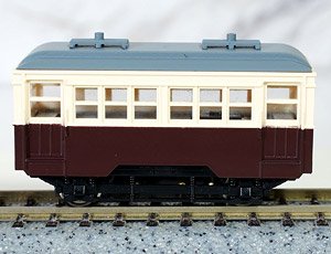 Biaxial Car Two Trolley Pole Type (Body Color:Grape Color/Cream with Motor) (Model Train)