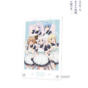 ワンルーム、日当たり普通、天使つき。 描き下ろし 集合 メイドver. A5アクリルパネル (キャラクターグッズ)