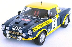 フィアット 124 アバルト ラリー 1976年モンテカルロラリー 15位 #2 Maurizio Verini / Francesco Rossetti (ミニカー)