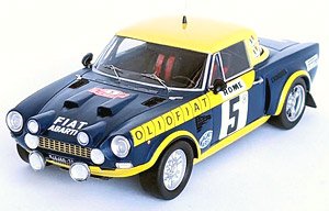 フィアット 124 アバルト ラリー 1976年モンテカルロラリー 8位 #5 Roberto Cambiaghi / Bruno Scabini (ミニカー)