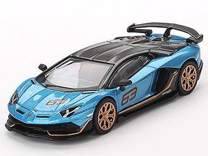 ランボルギーニ アヴェンタドール SVJ 63 ブルーエーギル (右ハンドル) (ミニカー)