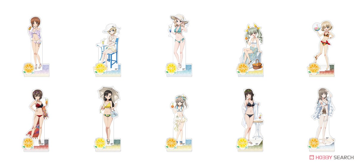 ガールズ＆パンツァー 戦車道大作戦！ アクリルスタンド(西絹代/水着2023) (キャラクターグッズ) その他の画像1