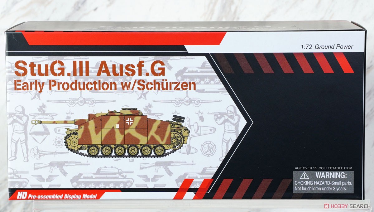 WW.II ドイツ軍 III号突撃砲 G型 1943年5月生産型 シュルツェン装備 トーテンコップ師団 1943年 クルスク 完成品 (完成品AFV) パッケージ1