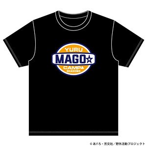 Laid-Back Camp Season 3 Mago Riders T-Shirt Black M (Anime Toy)