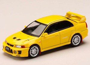 Mitsubishi Lancer GSR Evolution 5 (CP9A) 1998 w/Mudflap Dandelion Yellow (Diecast Car)