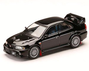 Mitsubishi Lancer GSR Evolution 6 (CP9A) 1999 w/Mudflap Pyrenees Black (Diecast Car)