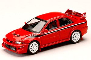 Mitsubishi Lancer GSR Evolution 6 (T.M.E.) Special Color Package (GF-CP9A) 2000 w/Mudflap Passion Red (Diecast Car)