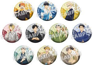 Haikyu!! Festival Trading Japanese Paper Style Can Badge (Set of 10) (Anime Toy)