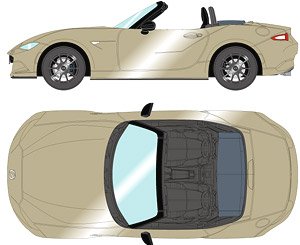 Mazda Roadster (ND) `990S` 2022 ジルコンサンドメタリック (ミニカー)