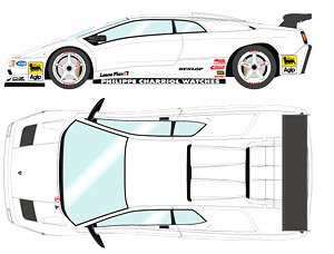 Lamborghini Diablo SVR Racing 1996 ホワイト (ホワイトホイール) (ミニカー)