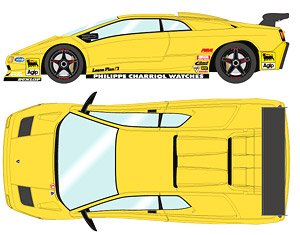 Lamborghini Diablo SVR Racing 1996 イエロー (ブラックホイール) (ミニカー)