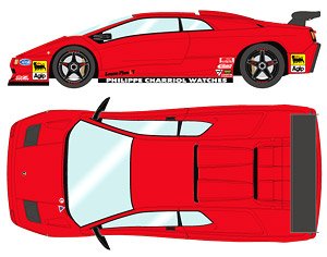 Lamborghini Diablo SVR Racing 1996 レッド (ブラックホイール) (ミニカー)