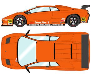 Lamborghini Diablo SVR Racing 1996 オレンジ (ブラックホイール) (ミニカー)