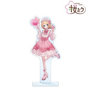 桜ミク 描き下ろし 鏡音リン 桜パーティーver. Art by しゅがお BIGアクリルスタンド (キャラクターグッズ)