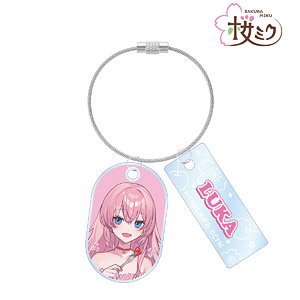 Sakura Miku [Especially Illustrated] Megurine Luka Sakura Party Ver. Art by Syugao Twin Wire Acrylic Key Ring (Anime Toy)