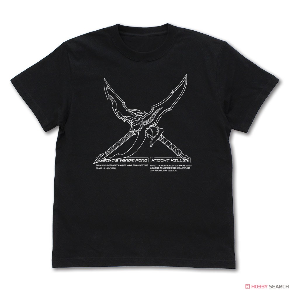 アニメ『俺だけレベルアップな件』 カサカの毒牙・ナイトキラー Tシャツ BLACK M (キャラクターグッズ) 商品画像1