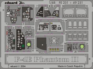 F-4E Zoom Etching Parts (for Hasegawa) (Plastic model)