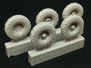 British 2t 4X2 Ambulance (Austin K2) Wheels Set (for Tamiya) (Plastic model)