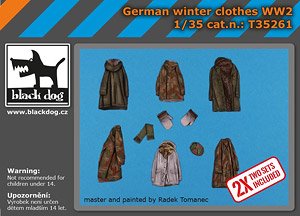 WW.II ドイツ軍 脱いだ状態の 冬季被服 (プラモデル)
