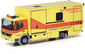 (HO) Mercedes-Benz Atego 2008 Koffer-LKW `Bundeswehrkrankenhaus` [MB Atego 04 BM] (Model Train)
