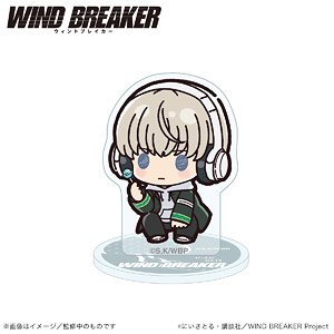 Wind Breaker Mini Acrylic Stand Ren Kaji (Petit-kyun Series) (Anime Toy)