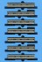 J.N.R Series 301 Gray,Yellow Stripe Non-Air-Conditioned Seven Car Set (7-Car Set) (Model Train) 商品画像1 Thumbnail