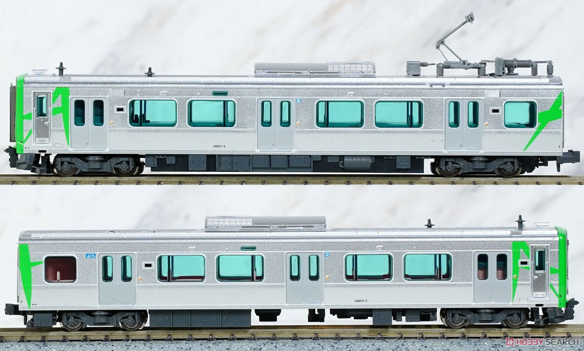 Abukuma Express Series AB900 (2nd Formation / Grass Green) Two Car Set (2-Car Set) (Model Train) 商品画像1