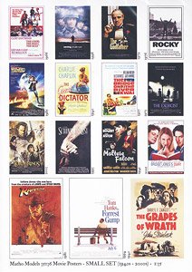 Matho Models 35136 Movie Poster Small Set (1940-2000s) (Plastic model)