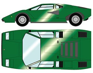 Lamborghini Countach LP400 1974 ヴェルデアベーテ (メタリックグリーン) (ミニカー)