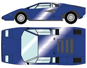 Lamborghini Countach LP400 1974 ブルーノッテメタリザート (メタリックブルー) (ミニカー)