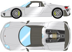 Porsche 918 Spyder weissach package 2011 GTシルバー (ミニカー)