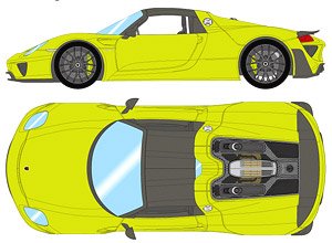 Porsche 918 Spyder weissach package 2011 アシッドグリーン (ミニカー)
