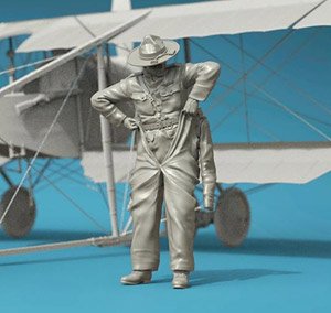 US Army Air Service Airman almost in a suit (Plastic model)
