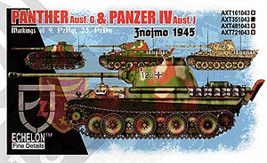 9. Pz.Rgt. 25. Pz.Div. Panthers & Panzer IVs Jnojmo 1945 (Decal)
