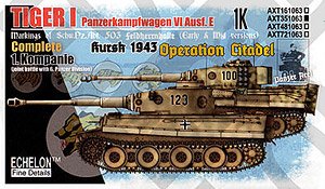 SchPzAbt 503 Tiger Is Kursk 1943 Operation Citadel 1.K (Decal)